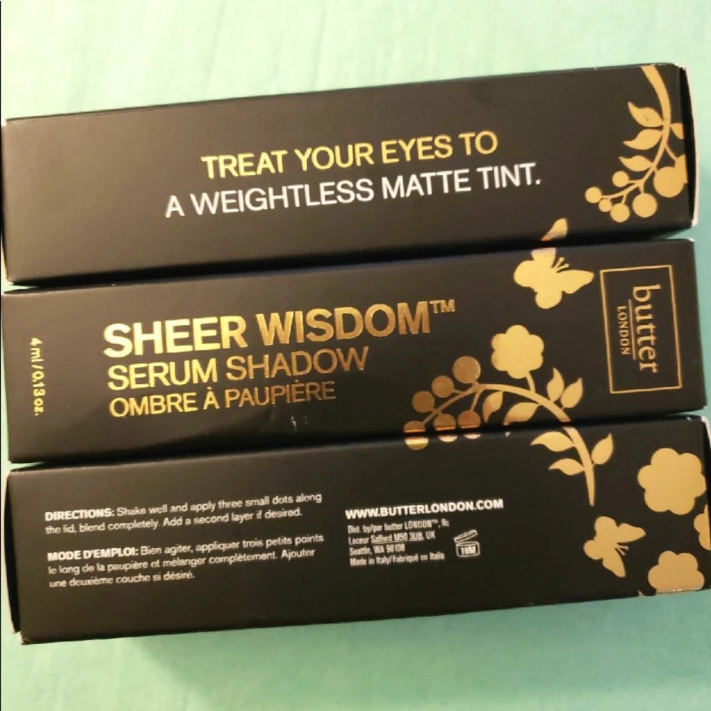 Butter London Sheer Wisdom Serum Shadow Set if 3 - Picture 2 of 3